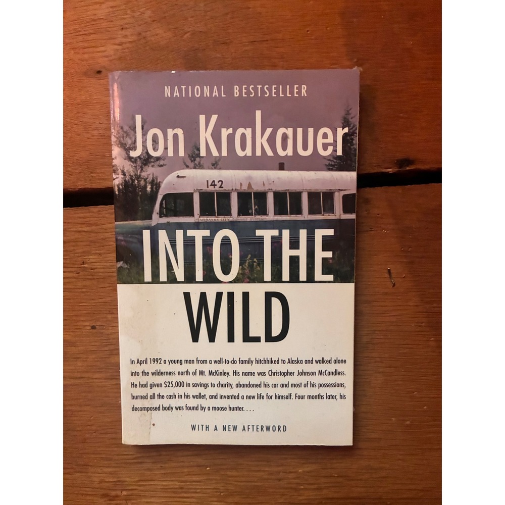Jon Krakauer Into the Wild Book Unisex OS White Excellent Paperback Nonfiction